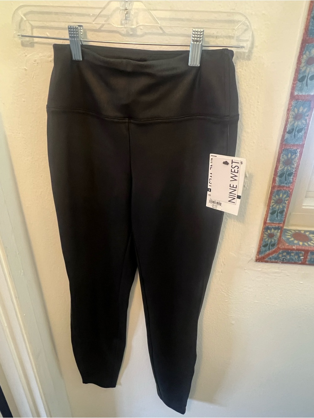 Nine West Black Leggings with Branded Tag